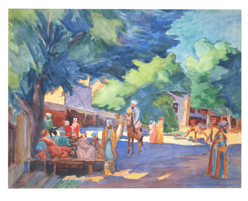 Григорьев Николай. “Чайхана. Самарканд”. 1915